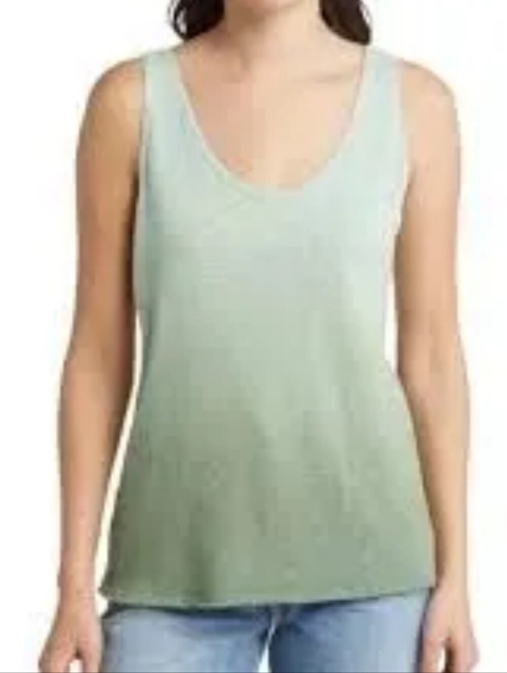 NWOT Treasure & Bond Tank Top Green Ombre Medium Oversized Sleeveless